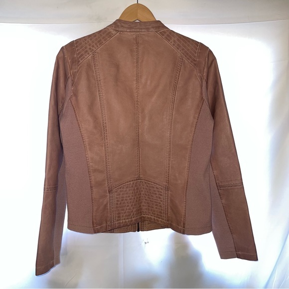 Women’s Jacket Debby Collection Non Leather Dusty Rose Size Large - Picture 3 of 9